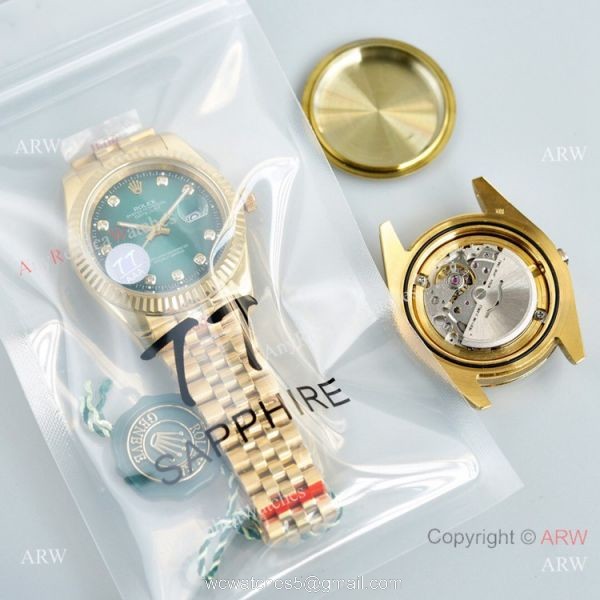 Swiss Quality Rolex Datejust II Citizen 8215 Watch Olive Green Dial Jubilee Strap 2