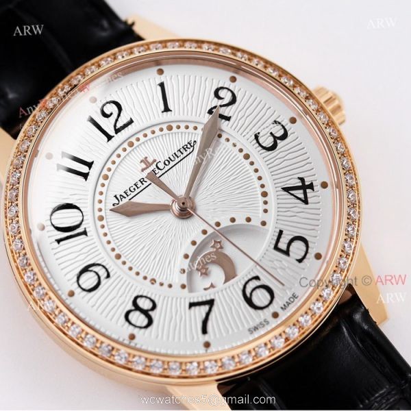 GF facytory High Quality Replica Rose Gold Jaeger Lecoultre Womens Watch 34mm 2