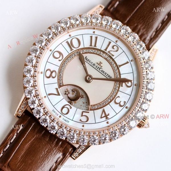GF Jaeger Lecoultre Dazzling Rendez Vous Night and Day 36mm Diamond Watch Replica 2
