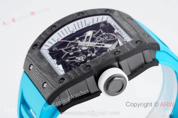 ZF Favtory Richard Mille RM 055 Bubba Watson NTPT Carbon Blue Watch 42mm 2