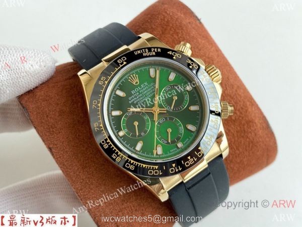 Rolex Daytona A7750 Chronograph Watch Champagne Dial Ceramic Bezel 2