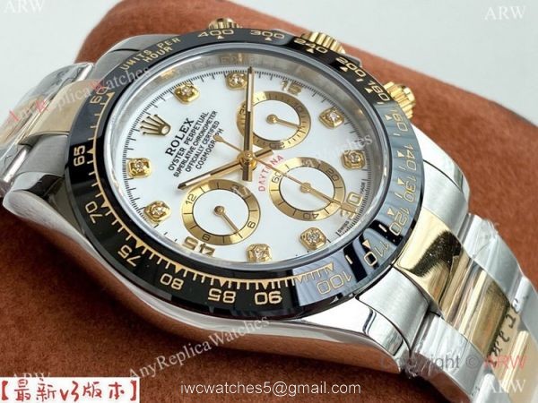 Copy Rolex Daytona A-7750 Chronograph Watch Two Tone 40mm 2