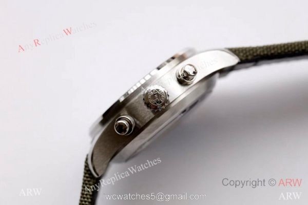 ZF Factory IWC Pilots Watch 7750 Chronograph Spitfire Stainless Steel 2