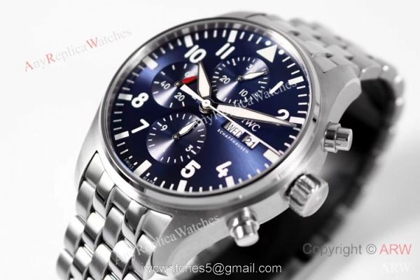 ZF Factory v2 IWC Pilots 7750 Replica Watch Bucherer Blue Dial Stianless Steel 2