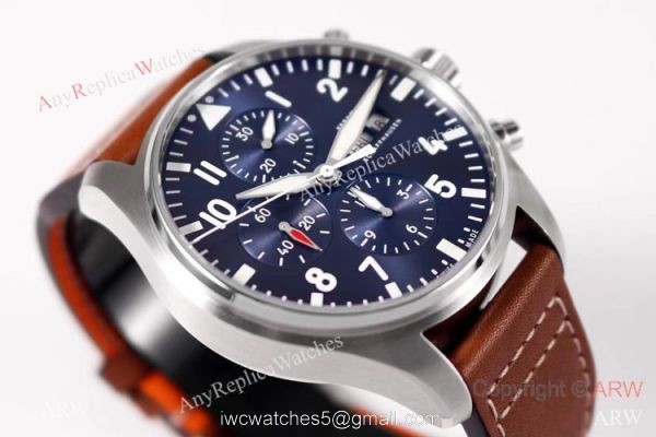 ZF Factory v2 IWC Pilots Chronograph 7750 Watch Bucherer Blue Dial 43mm 2