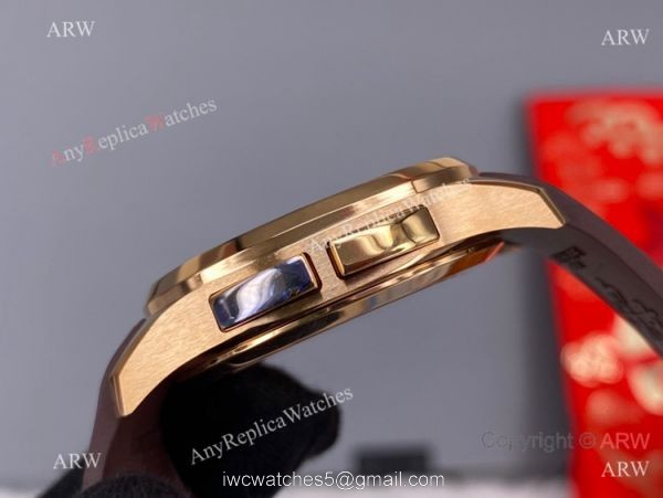ZF Factory Patek Philippe Aquanaut 5164A Men Watch Rose Gold Chocolate Dial 40.8mm 2