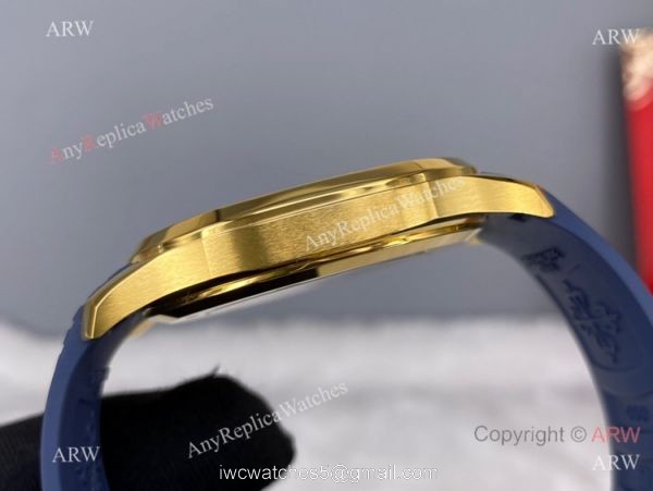 ZF Factory Patek Philippe Aquanaut 5168G Cal.324 Watch Yellow Gold and Blue 2