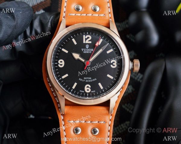 2021 New! Vintage Tudor Rotor self winding Watches Bronze Case 2