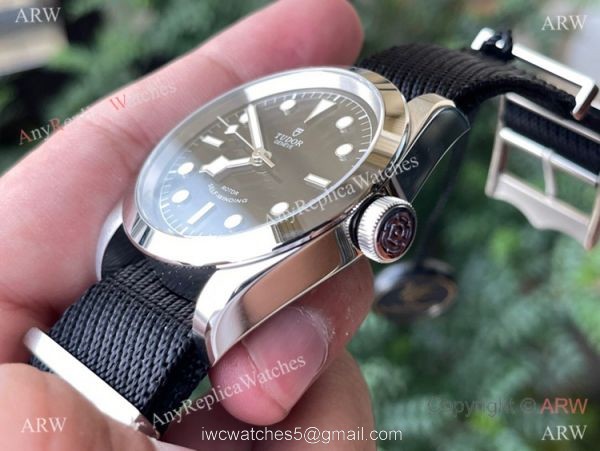 New! Swiss Replica Tudor Black Bay Cal.2824 Watch Black Dial Nylon Strap 41mm 2