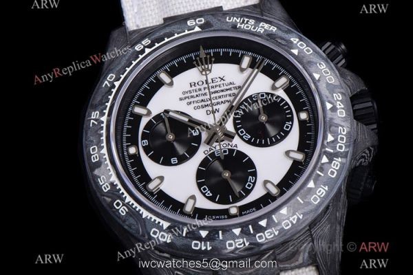NEW! Super Clone TW Rolex DIW NTPT Carbon Daytona 7750 Watch Panda Dial 2