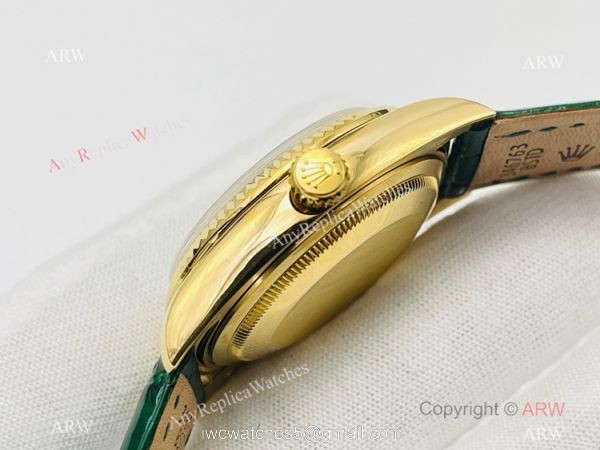 DR Factory Rolex Day date Green Version Copy Watch Swiss 2836 Movement 2