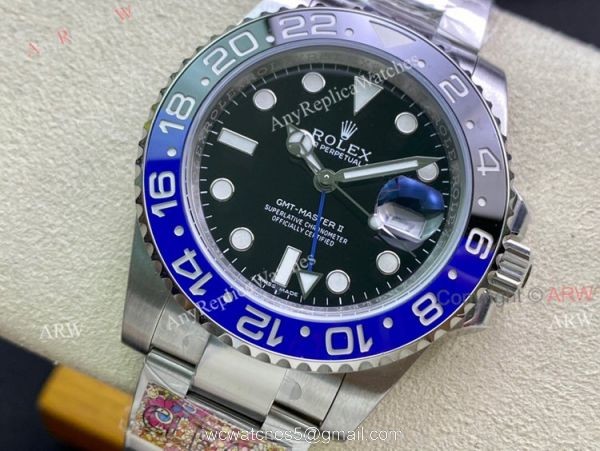 Clean Factory Best Rolex GMT Master ii Batman 2021 Copy Watch Swiss 3186 Movement 2