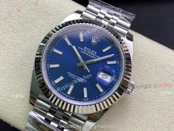 Best Replica Rolex Datejust 41 Blue Dial Jubilee Bracelet 904 L Of Clean Factory 2