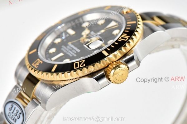 Clean Factory Rolex Submariner Date 116613LN Black Dial 904L Swiss 3135 Replica Watch 2