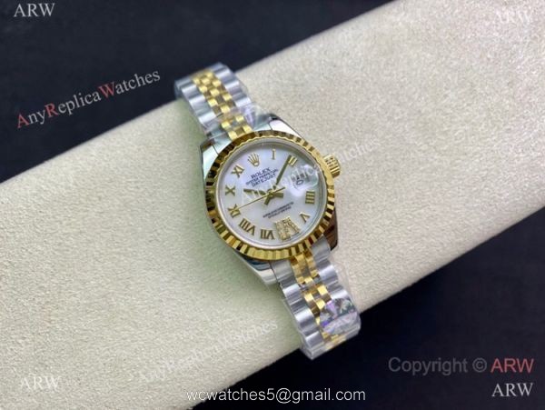 Swiss Rolex Lady-Datejust 28 279174 Watch Two Tone MOP Dial 2