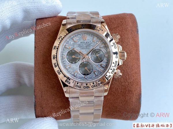 Swiss 7750 Rolex Daytona Watch New Face Yellow Gold 40mm 2