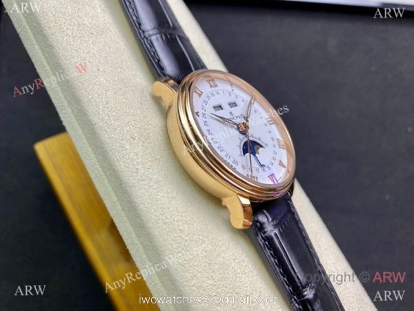 TW Factory Blancpain Villeret Cal.6654 Rose Gold Watch with Moon phase 2