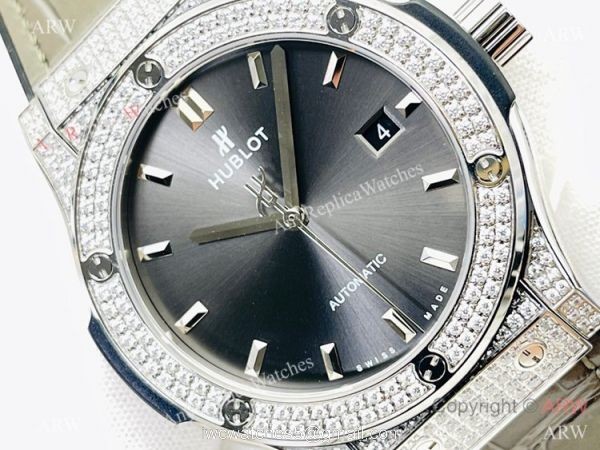 HB Factory V3 Hublot Classic Fusion Swiss Hub1213 Iced Out Watch Super Clone 1:1 2
