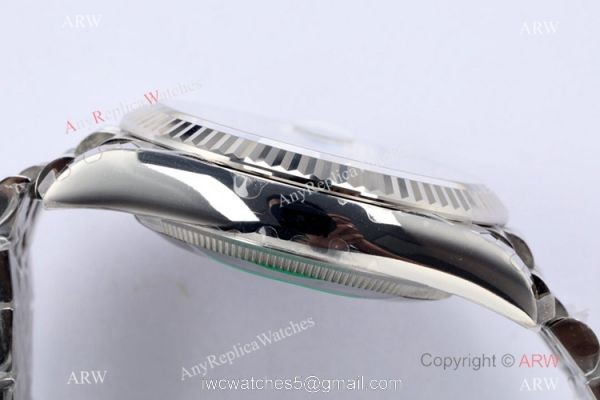 (EW)2021 New Rolex Datejust 36 Stainless Steel Green Palm Dial Watch Swiss 3235 2