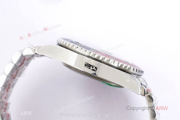 (EW)Clone Rolex GMT-Master ii Pepsi ew 3186 Watch 126710blro Stainless Steel Jubilee Strap 2