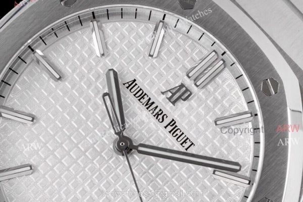 15500 ZF Audemars Royal Oak Silver Dial Stainless Steel Superclone Watch 41mm 2