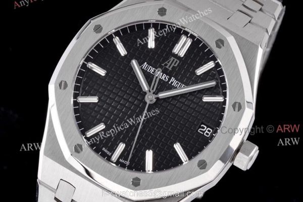 Black Face AP Royal Oak 15500 ZF Factory Superclone Watches 41mm 2