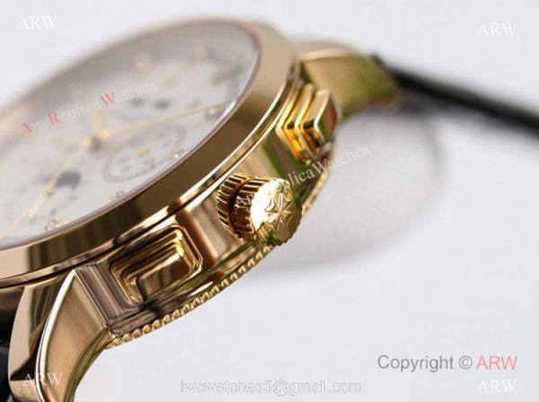 New! TW Factory Vacheron Constantin Traditionnelle Perpetual Calendar Watch White Mop Dial 2