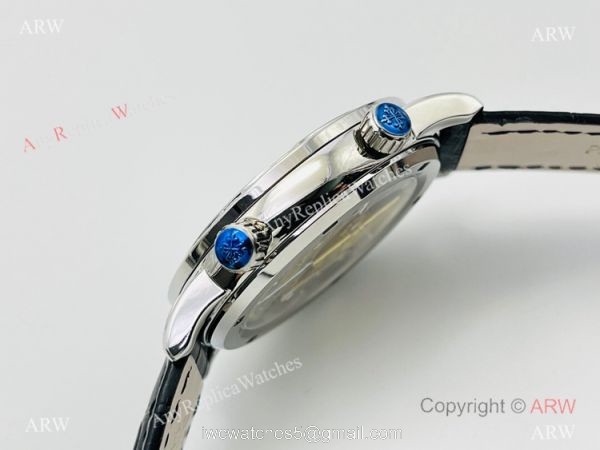 PFF Factory V4 Patek Philippe 6102P Sky Moon Celestial Watch Black Dial Diamond Bezel 2