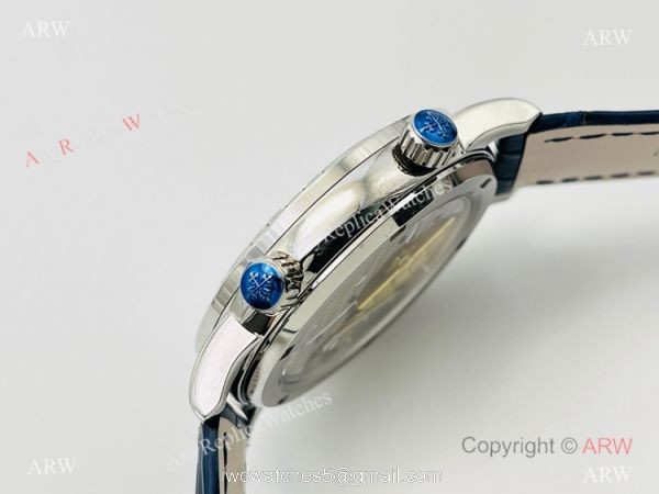 PFF Factory V4 Patek Philippe Sky Moon Celestial Watch Blue Dial Diamond Bezel 2