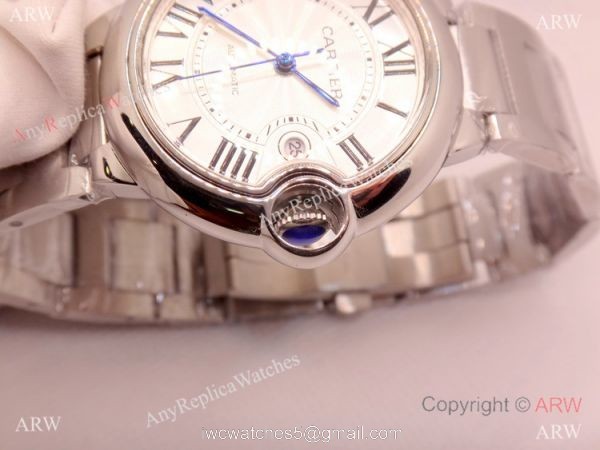 Cartier Ballon Bleu Replica Watch Silver Steel Automatic or Quartz Movement 2