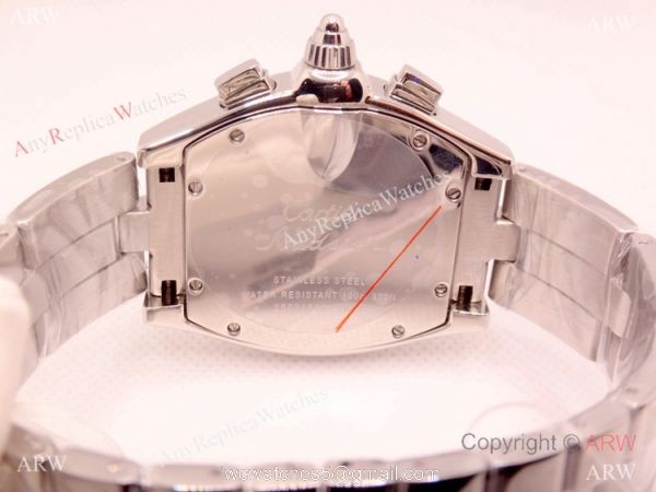 Clone Cartier Roadster de Stainless Steel Chronograph Watch 45mm Swiss Grade Case 2