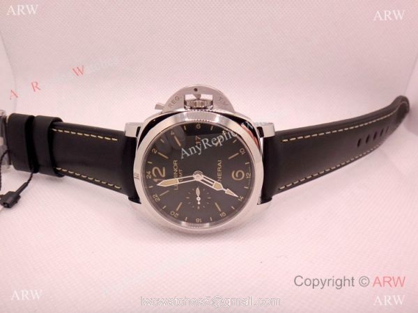 Swiss Grade Panerai Luminor 1950 GMT Black Dial 44mm Watch P9003 Movement 2