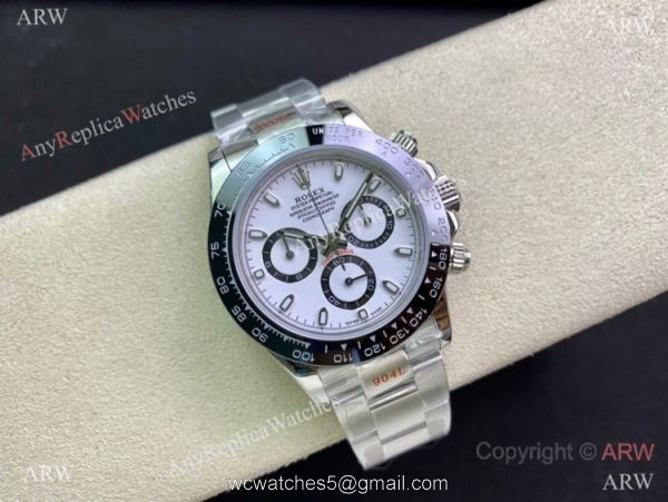 Swiss Copy Rolex Daytona A7750 Chronograph Watch Panda Dial Stainless Steel Case 2