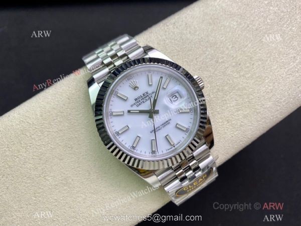 NEW Clean Factory Rolex Datejust II 41 White Dial Jubilee Watch 904L Stainless Steel 3235 Movement 2