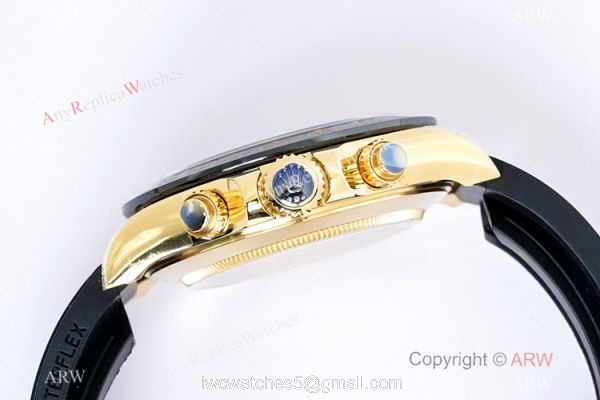 (EW) Swiss Rolex Daytona Newman Dial Yellow Gold Oysterflex Watch EW Factory 7750 2