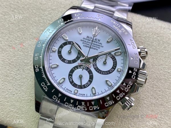 1:1 Best Copy Clean Factory Rolex Daytona Clean 4130 Chrono Watch 116500ln 904L Steel White 40mm 2