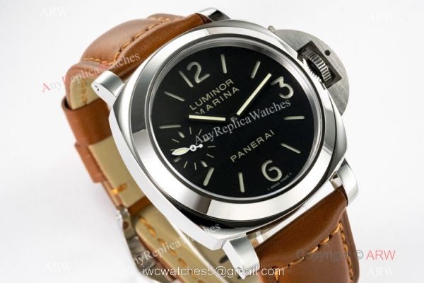 HW Factory Panerai Luminor Marina PAM111 Limited Edition Watch Black Dial 44mm 2