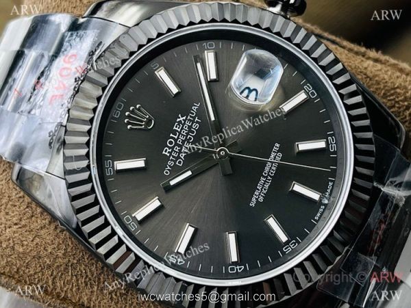 Swiss Copy Rolex Datejust II 41 &8216;Black Venom DR Factory 2824 Gray Dial for Men 2