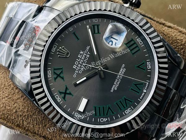 Swiss Copy Rolex Datejust II &8216;Black Venom Green Romand Dial 41mm DR Factory 2824 Movement 2