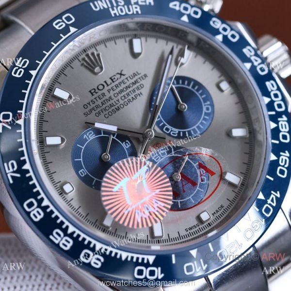 2022 New Swiss Quality Rolex Daytona Citizen 8215 Watch Blue Bezel 904l Stainless Steel 2
