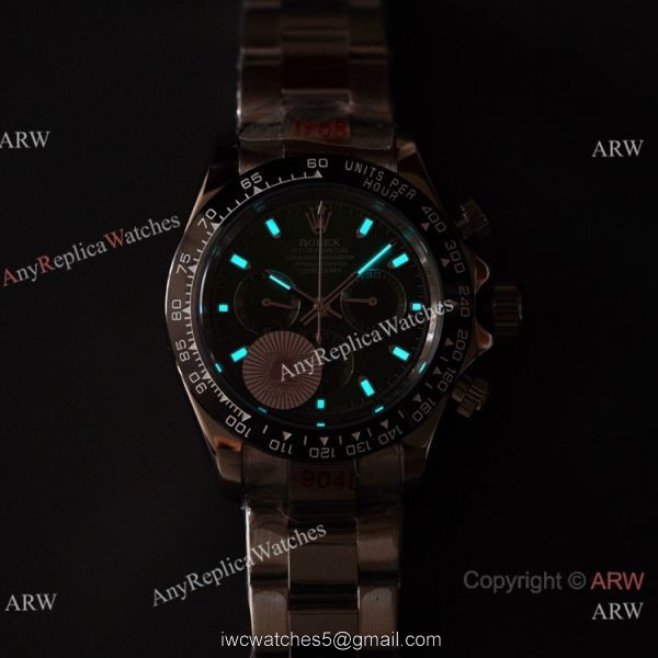 Swiss Quality Replica Rolex Comograph Daytona Citizen 8215 Watch Olive Green Dial Stainless Steel 2