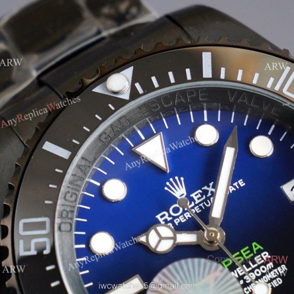 Swiss Quality Rolex Deepsea Solid Black 44mm Watch Citizen 8215 Movement 2
