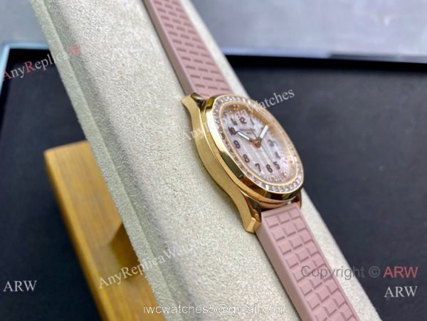 PPF Factory Patek Philippe Lady-Aquanaut Cal.324 Watch Yellow Gold MOP Dial 2