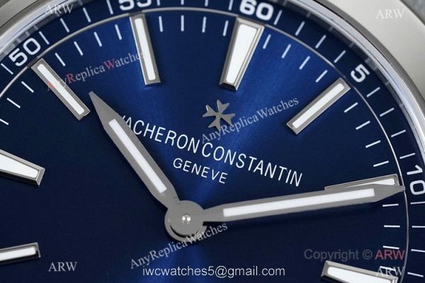 Grade 1A Copy Vacheron Constantin Overseas Ultra-thin 8F Swiss 9015 Bucherer Blue Watch 40mm 2