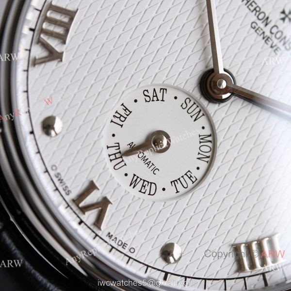 Swiss Copy Vacheron Constantin Malte Patrimony 31-Day Retrograde 47245 watch White Dial Leather Strap 2