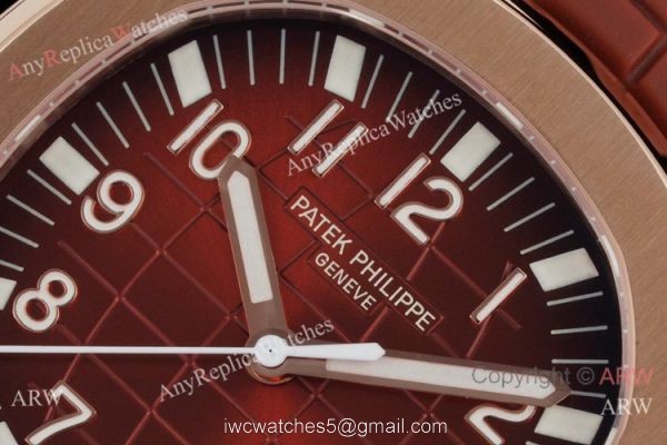 Swiss Quality Copy Patek Philippe Aquanaut Rose Gold Chocolate Dial Citizen 8215 Watch 2