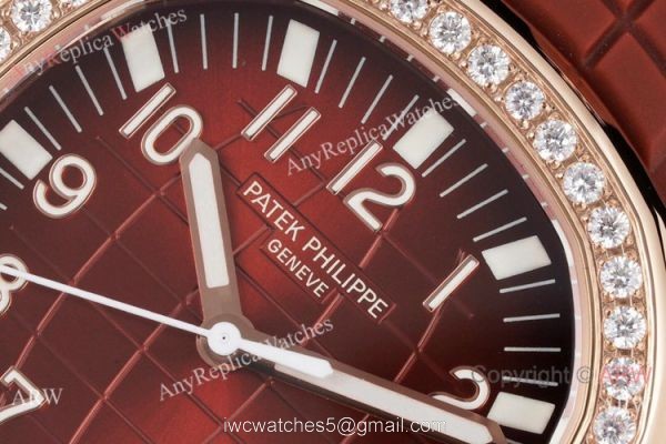 Swiss Quality Copy Patek Philippe Aquanaut Citizen 8215 Watch Rose Gold Chocolate Diamond Bezel 2