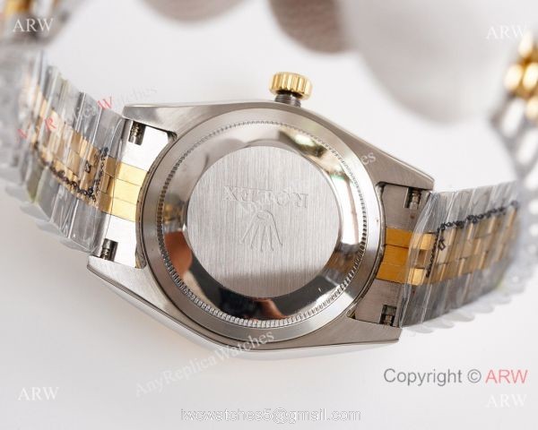Two Tone Gold Face Replica Rolex Datejust Watch Citizen 8215 Movement 2