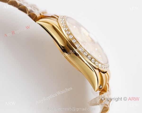 All Gold 28mm/36mm Replica Rolex Datejust Watch Citizen 8215 Movement 2