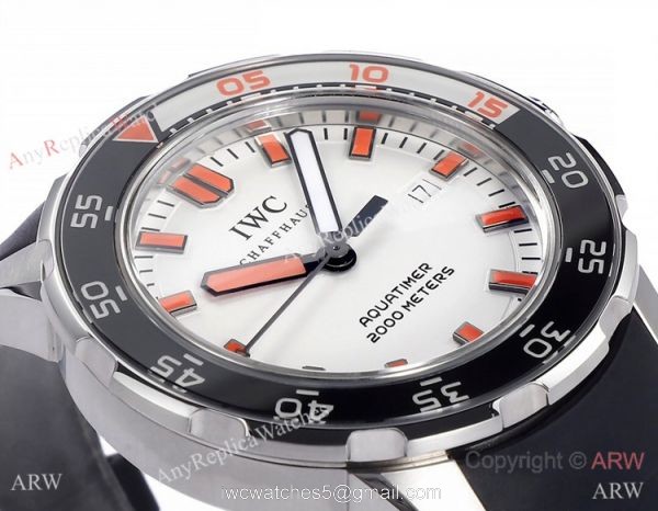 JVS Factory IWC Aquatimer 2000 Orange Edition Rubber Band AAA Replica 2022 New! 2